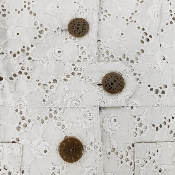 Laundry by Shelli Segal Cream Colored Blazer/Jacket w/Overlay ~ Size 4 - Picture 5 of 10